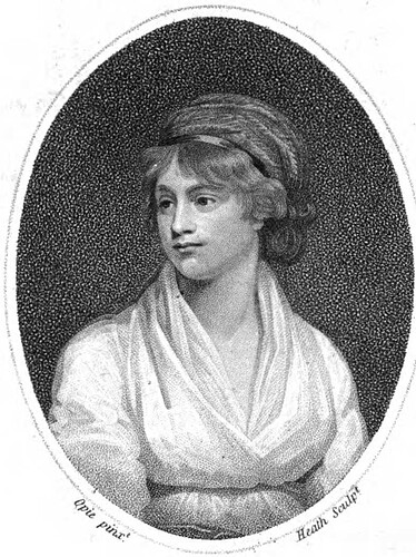 Portrait of Mary Wollstonecraft © James Heath, Wikimedia Commons, 1797.