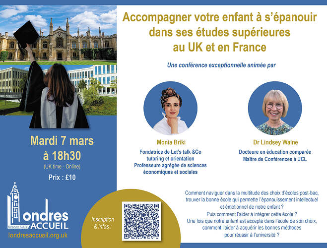 Conference Londres accueil universités mars 2023 lets talk eco qr code